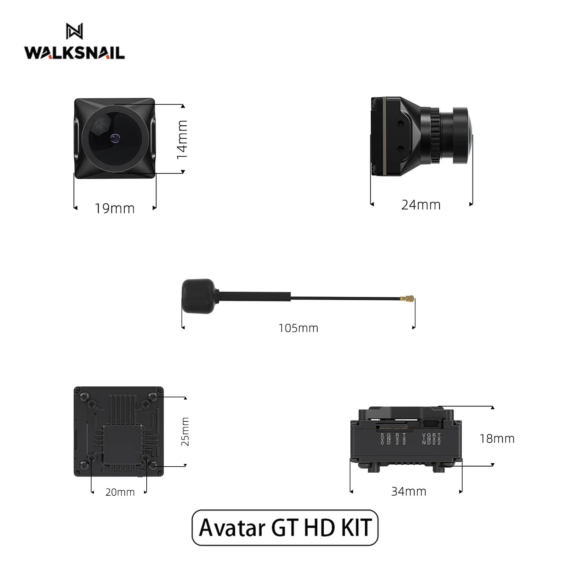 Walksnail Avatar GT HD KIT 2W  - огляд і ціна Drone Kit Racing