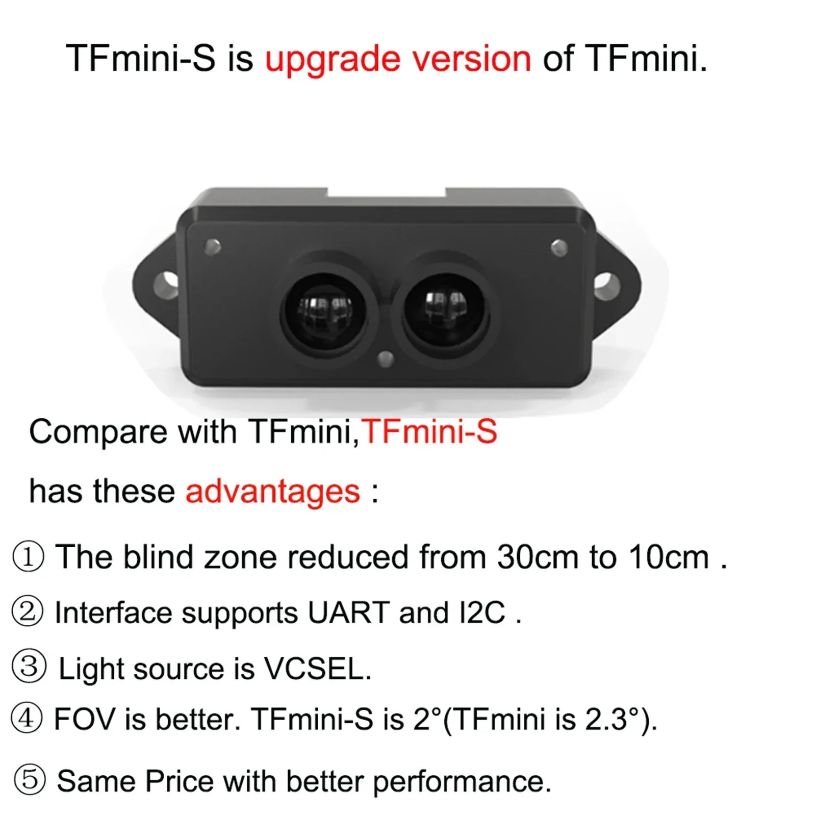 TFmini-S Benewake Micro LiDAR  - огляд і ціна Drone Kit Hexacopter