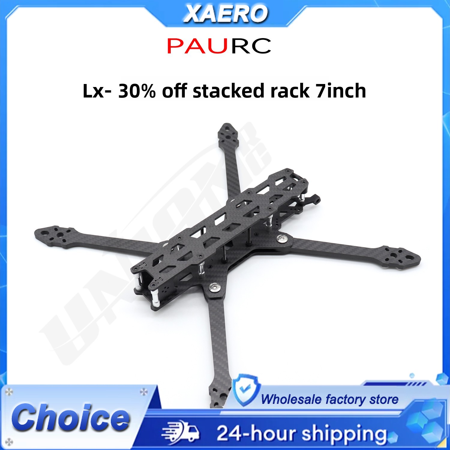 PAURC LX-7 Foldable 7 Inch FPV - огляд і ціна Drone Kit Octocopter